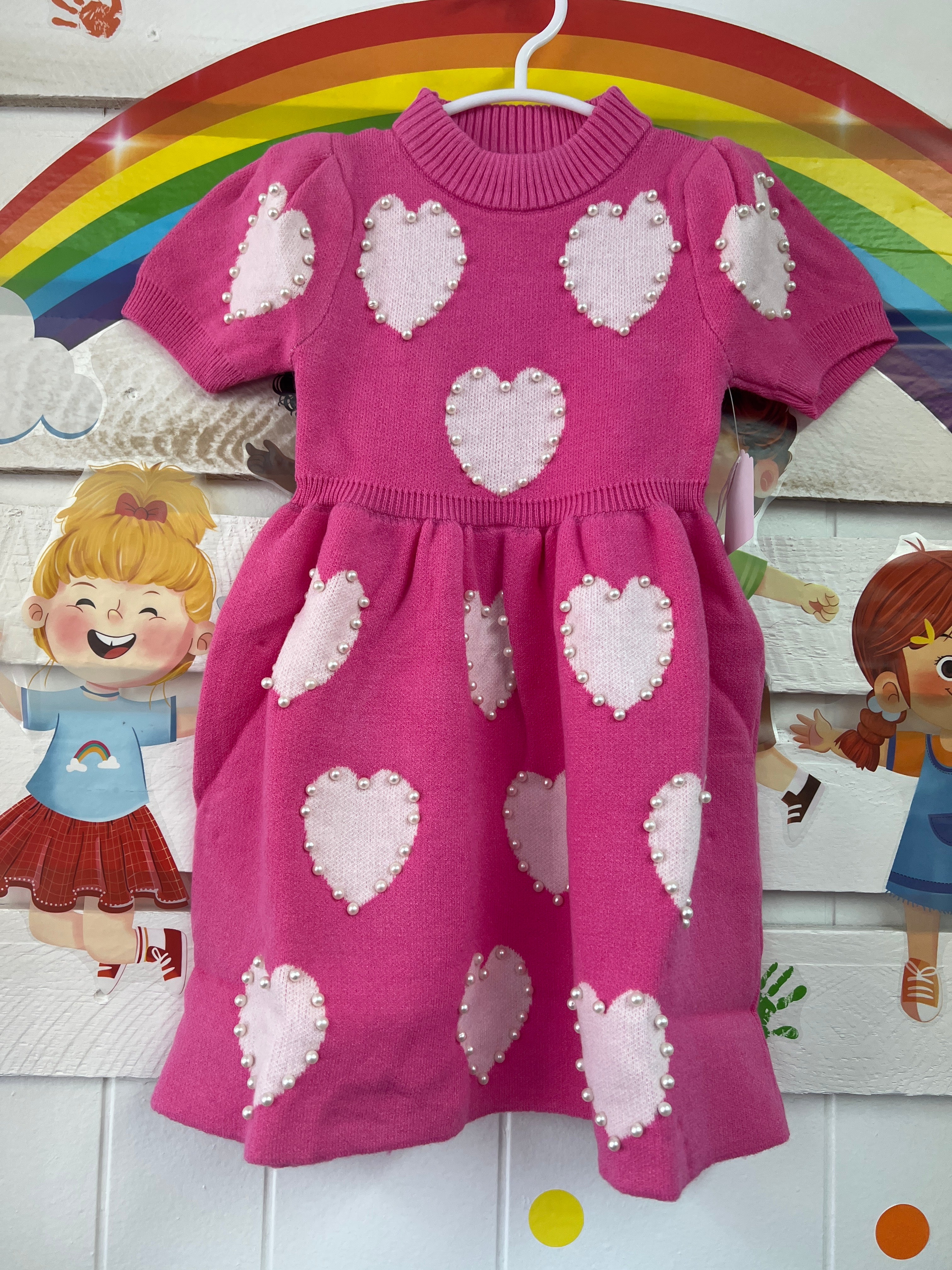 Valentine’s Day Heart Sweater Dress
